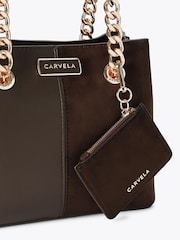 Carvela Mid Brown Mini Cammie Shoulder Bag - Image 5 of 5