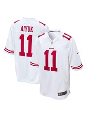 Nike White NFL San Francisco 49ers Game Road Jersey - Brandon Aiyuk Youth - Image 1 of 3