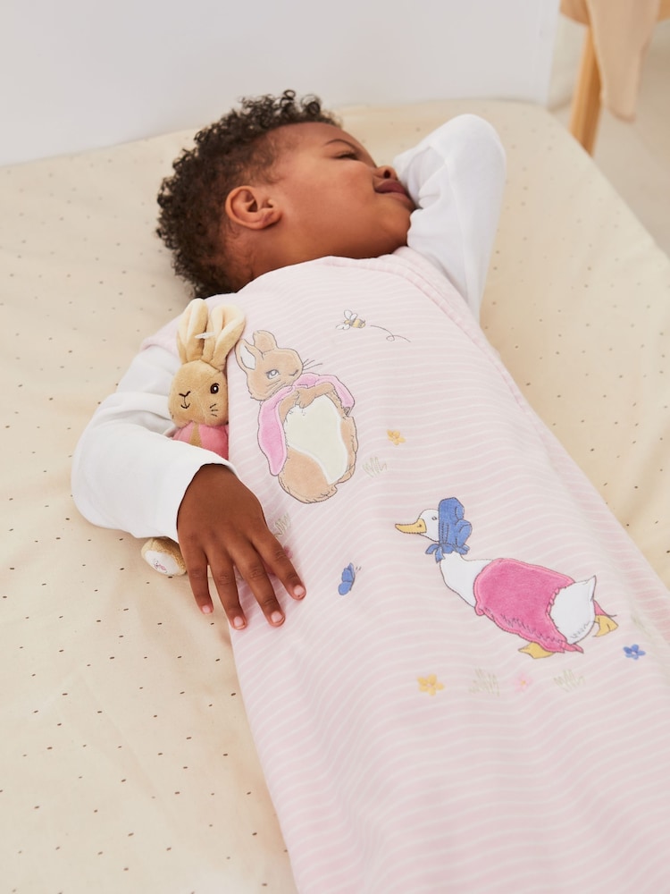 JoJo Maman Babé Flopsy Bunny Appliqué Toddler 2.5 Saco de dormir Tog - Imagem 1 de 3