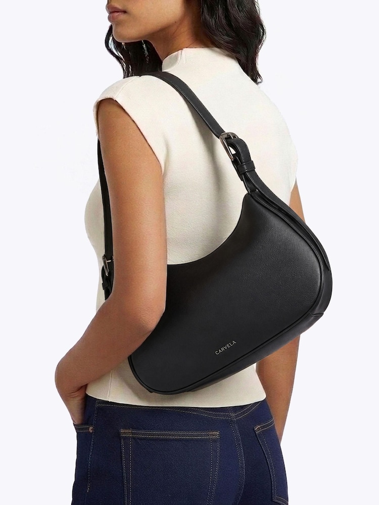 Carvela Black Livia Scoop Shoulder Bag - Image 2 of 5 Carvela Black Livia Scoop Shoulder Bag - Image 2 of 5