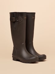 Joules Houghton Chocolate Brown Adjustable Tall Wellies - Image 1 of 6