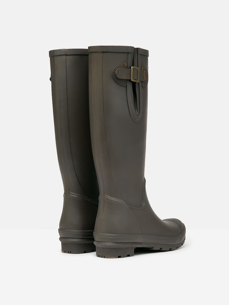 Joules Houghton Chocolate Brown Adjustable Tall Wellies - Image 3 of 6