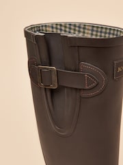 Joules Houghton Chocolate Brown Adjustable Tall Wellies - Image 4 of 6