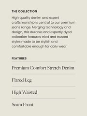 White Premium Flared Jeans - Image 3 of 8