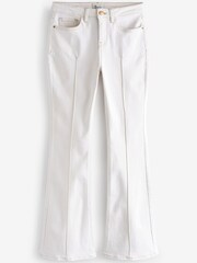White Premium Flared Jeans - Image 4 of 8