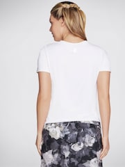 Skechers White Godri Serene V-Neck Top - Image 2 of 4