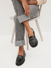 Schwarz - Forever Comfort® Loafer mit Ketten- und Quastendetails - Bild 1 von 8