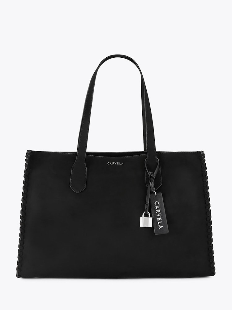 Carvela Black Juno Whipstitch Tote Bag - Image 1 of 5 Carvela Black Juno Whipstitch Tote Bag - Image 1 of 5
