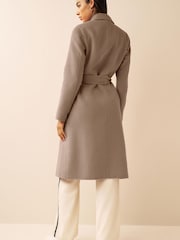 Emme by Marella Neutral Antonia Jersey Trench Coat - Image 2 of 6