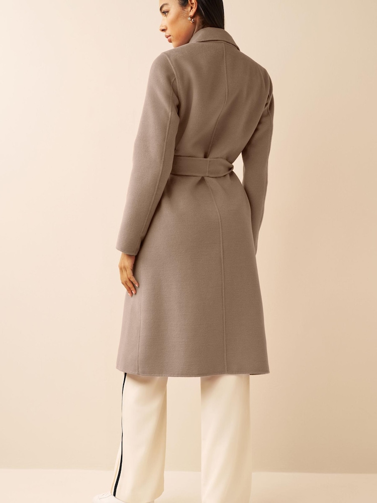 Emme by Marella Neutral Antonia Jersey Trench Coat - Image 2 of 6