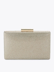 Carvela Gold Palio Hard Embellished Clutch Bag - Image 1 of 5