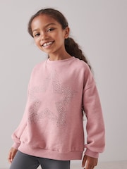 Pink Sparkle Pink Sparkle Crew Top and Leggings Set (3-16yrs) - Image 3 of 7