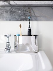 Joseph Joseph Easy Store Luxe Large Toothbrush Caddy Stainless Steel - Image 1 of 6