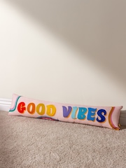 heya home Pink Good Vibes Draught Excluder Cushion - Image 1 of 3