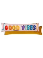 heya home Pink Good Vibes Draught Excluder Cushion - Image 2 of 3