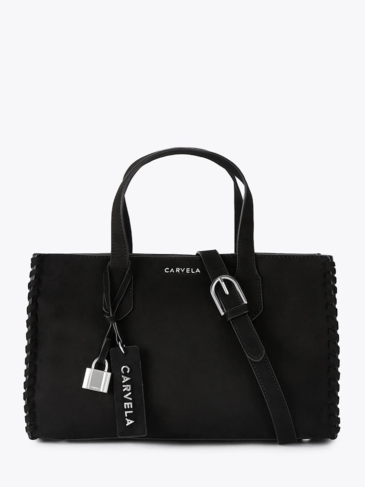 Carvela Black Juno Whipstitch Mini Bag - Image 1 of 5 Carvela Black Juno Whipstitch Mini Bag - Image 1 of 5