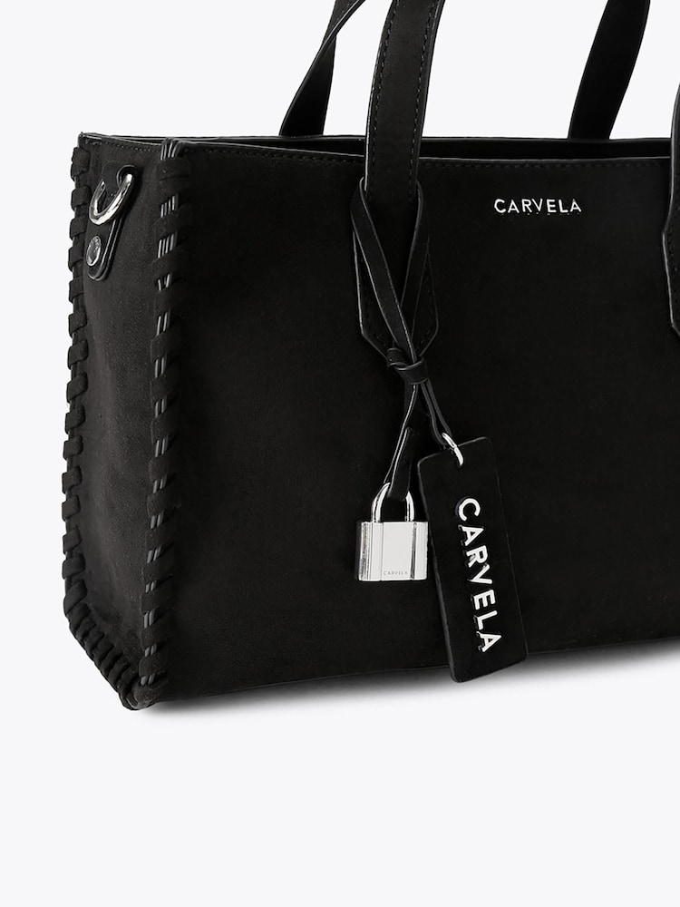Carvela Black Juno Whipstitch Mini Bag - Image 5 of 5 Carvela Black Juno Whipstitch Mini Bag - Image 5 of 5