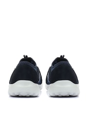 Azul - Zapatillas de deporte sin cierres ligeras de corte ancho de mujer de Pavers - Imagen 3 de 5