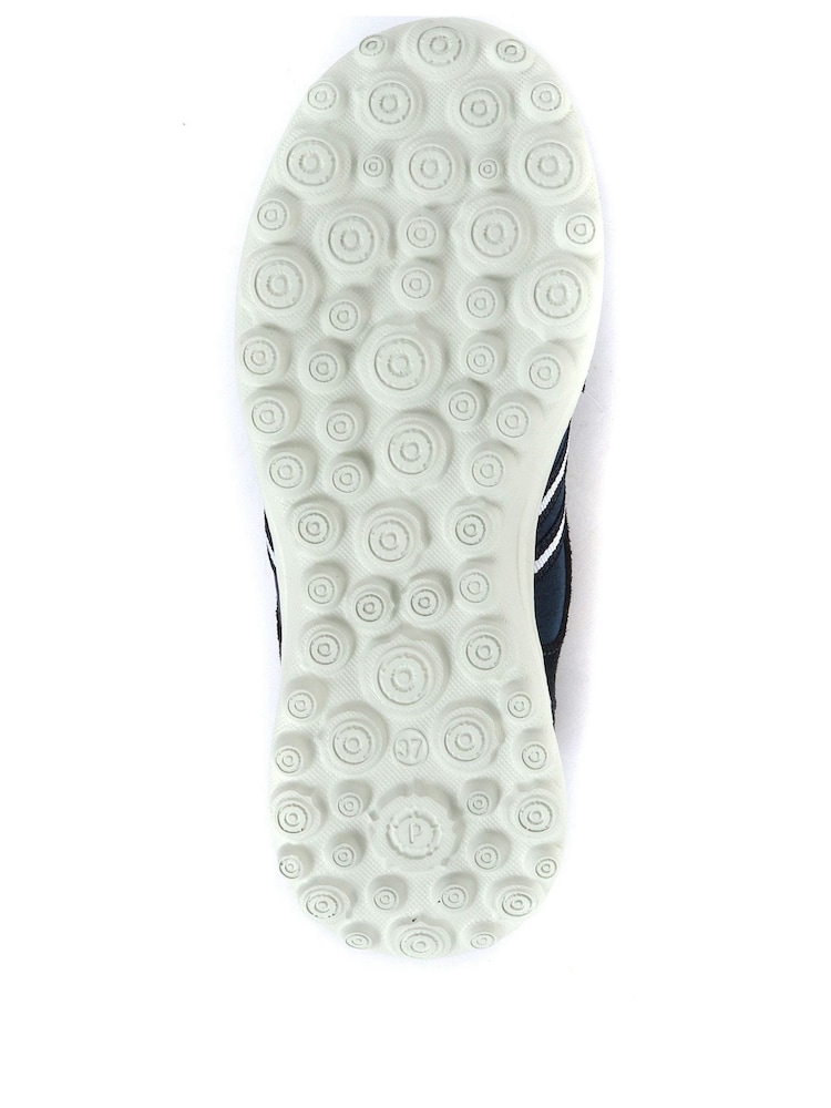 Azul - Zapatillas de deporte sin cierres ligeras de corte ancho de mujer de Pavers - Imagen 5 de 5