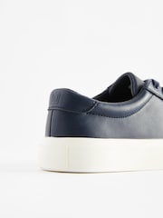 Navy Blue Lace Up Smart Trainers - Image 3 of 7