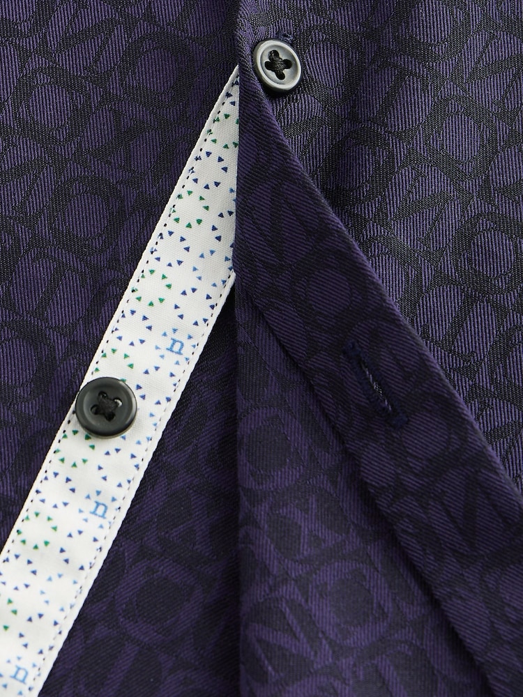 Navy Blue Long Sleeve Shirt And Bow Tie Set (3mths-12yrs) - Image 6 of 6