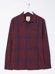 FatFace Red Windowpane Check Shirt - Image 4 of 4