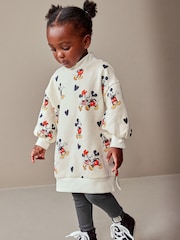 Black/White Disney Dress and Leggings Set (3mths-7yrs) - Image 1 of 8