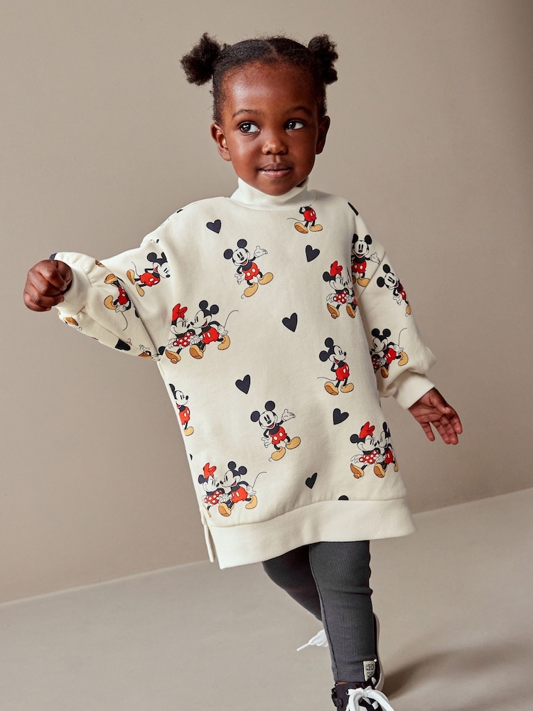 Black/White Disney Dress and Leggings Set (3mths-7yrs) - Image 2 of 8
