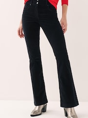 Black Lift, Style And Shape Flare Corduroy Jeans - Image 3 of 8