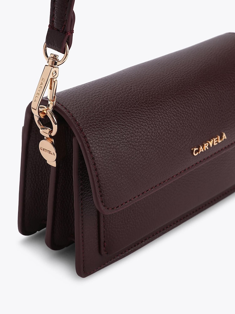Carvela Maroon Red Fernanda Mini Shoulder Bag - Image 5 of 5 Carvela Maroon Red Fernanda Mini Shoulder Bag - Image 5 of 5