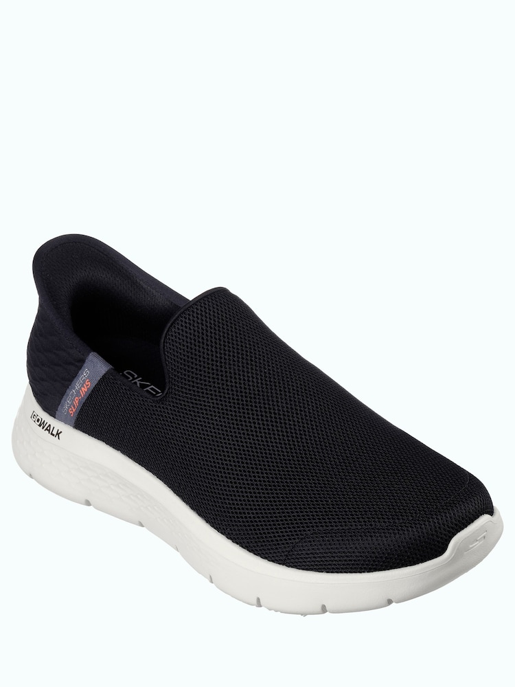 Skechers Black/Grey Mens Go Walk Slip In Trainers - Image 5 of 5