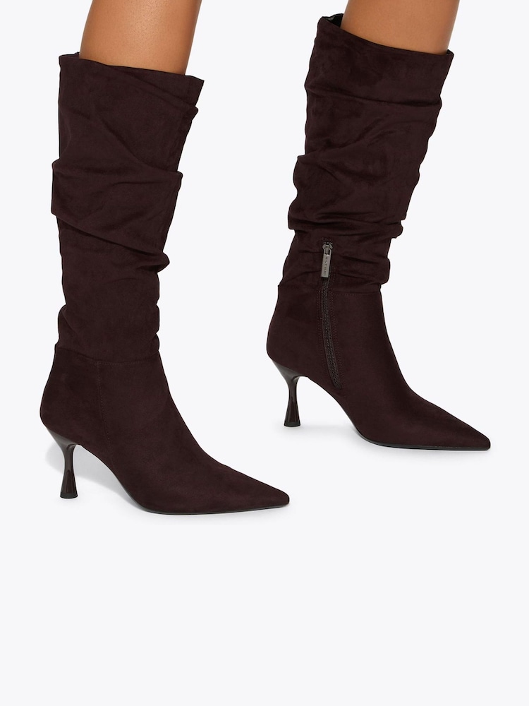 Коричневый - Высокие сапоги на каблуке KG Kurt Geiger Autumn - Изображение 1 5