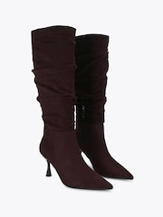 Коричневый - Высокие сапоги на каблуке KG Kurt Geiger Autumn - Изображение 3 5