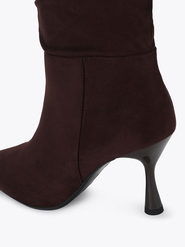 Коричневый - Высокие сапоги на каблуке KG Kurt Geiger Autumn - Изображение 5 5