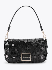Carvela Black Jessica Sequin Emebllished Bag - Image 1 of 4