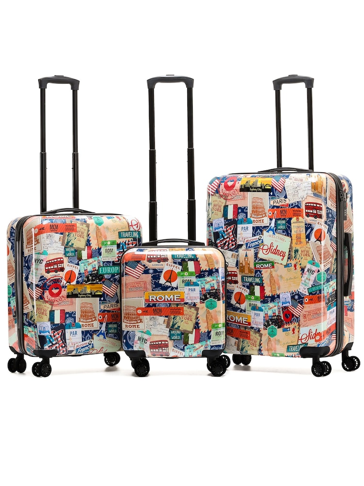 Flight Knight Hardcase Large Check in Suitcases and Cabin Case Luggage Set of 3 - Image 1 of 8