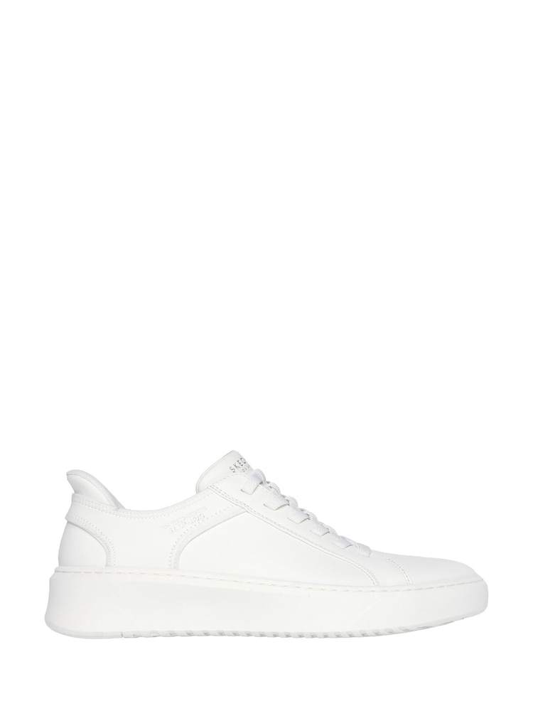 Blanco - Zapatillas transpirables sin cordones Court Break de Skechers - Imagen 1 de 5 Blanco - Zapatillas transpirables sin cordones Court Break de Skechers - Imagen 1 de 5