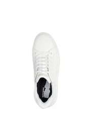Skechers White Court Break Double Vented Slip In Trainers - Image 4 of 5