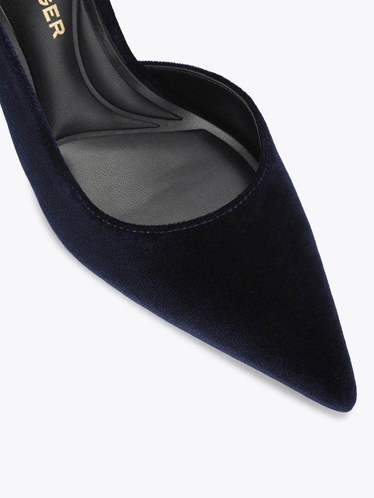 KG Kurt Geiger Blue Autumn D'Orsay Heeled Shoes - Image 5 of 5 KG Kurt Geiger Blue Autumn D'Orsay Heeled Shoes - Image 5 of 5