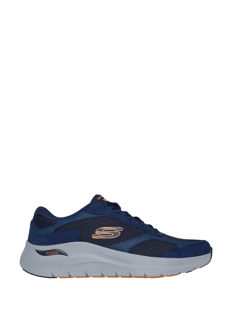 Синий с хромированной отделкой - кроссовки Skechers Arch Fit 2.0 - Изображение 1 из 3 Синий с хромированной отделкой - кроссовки Skechers Arch Fit 2.0 - Изображение 1 из 3