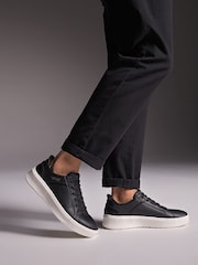 Skechers Black Court Break Double Vented Slip In Trainers - Image 1 of 5