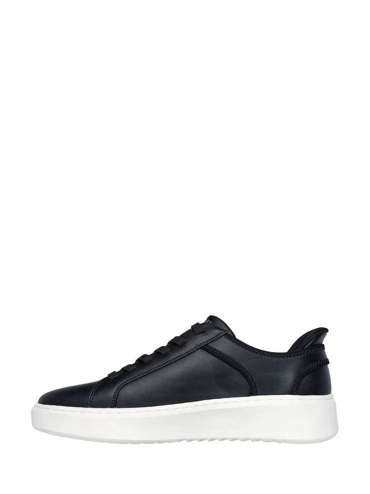 Skechers Black Court Break Double Vented Slip In Trainers - Image 3 of 6