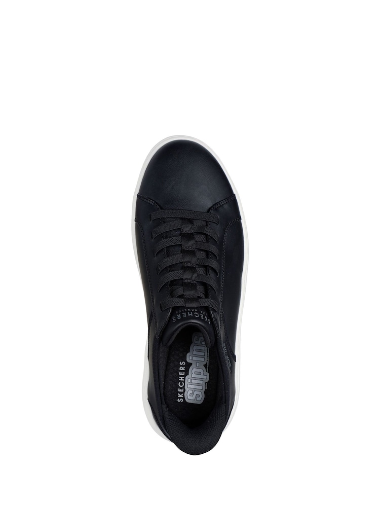 Skechers Black Court Break Double Vented Slip In Trainers - Image 5 of 5