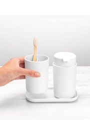 Brabantia Set of 3 White Bathroom Accessories - Image 1 of 3
