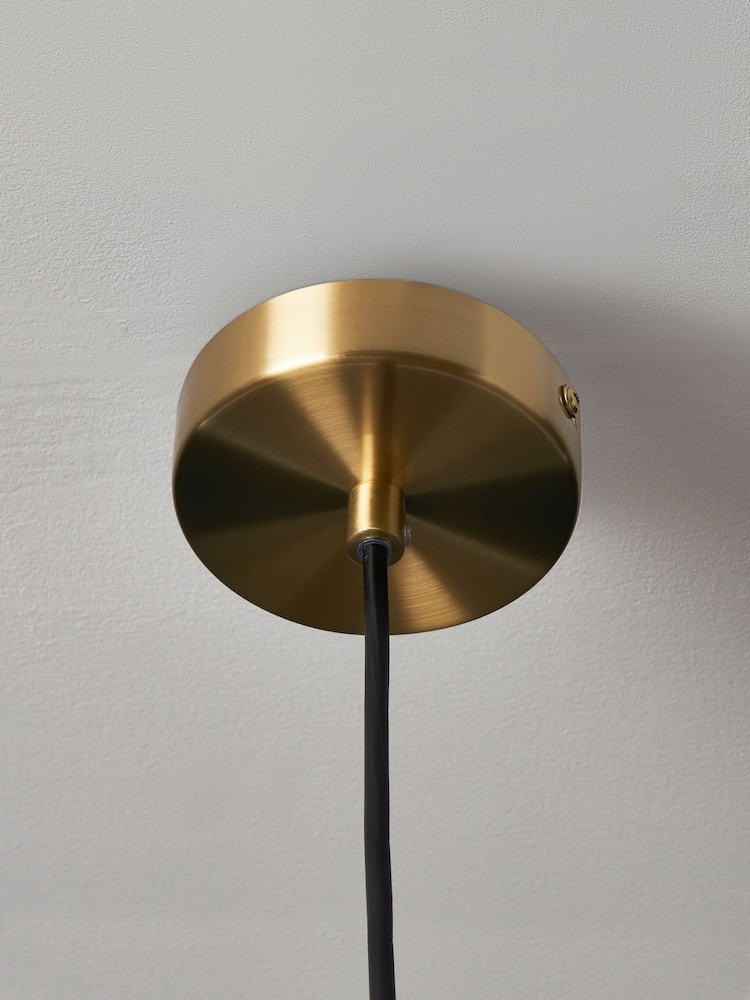 Visconte by BHS Brass Vietri Glass Pendant Pendant Ceiling Light - Image 5 of 5