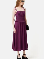 Jigsaw Purple Crinkle Jersey Strap Dress - Image 3 of 5