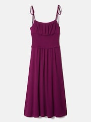 Jigsaw Purple Crinkle Jersey Strap Dress - Image 5 of 5