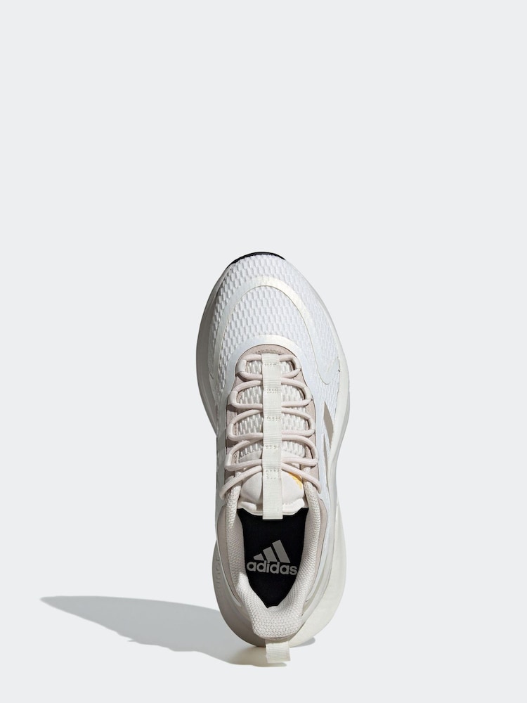adidas White Sportswear Alphabounce Sustainable Bounce Trainers - Image 5 of 8