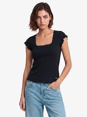 Superdry Essential Square Neck Short Sleeve T-Shirt - 图片1 / 5