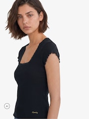 Superdry Essential Square Neck Short Sleeve T-Shirt - 图片4 / 5
